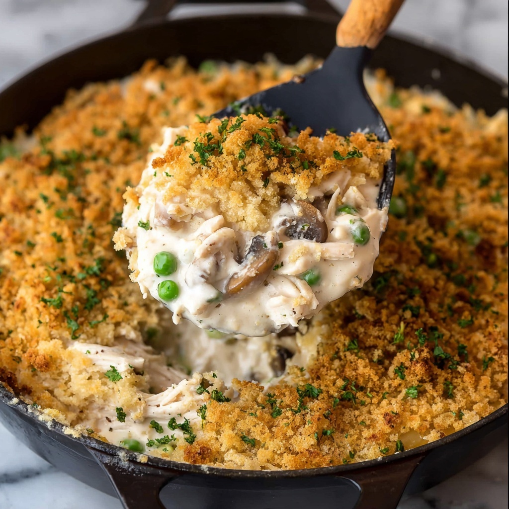 Creamy Tuna Noodle Casserole with Potato Chips and Gruyère Recipe - Recipe Image