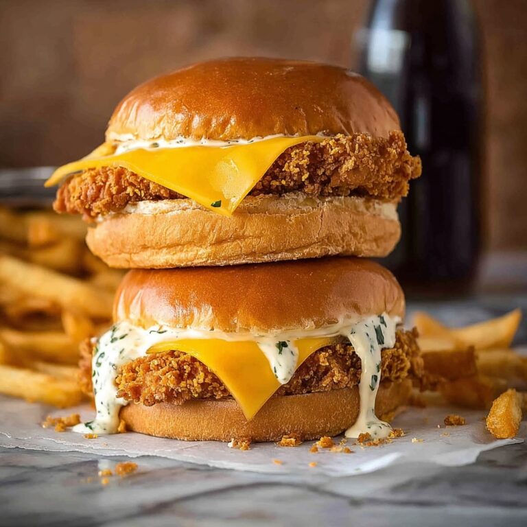 Homemade Baked Filet-O-Fish Burger with Dill Tartar Sauce Recipe