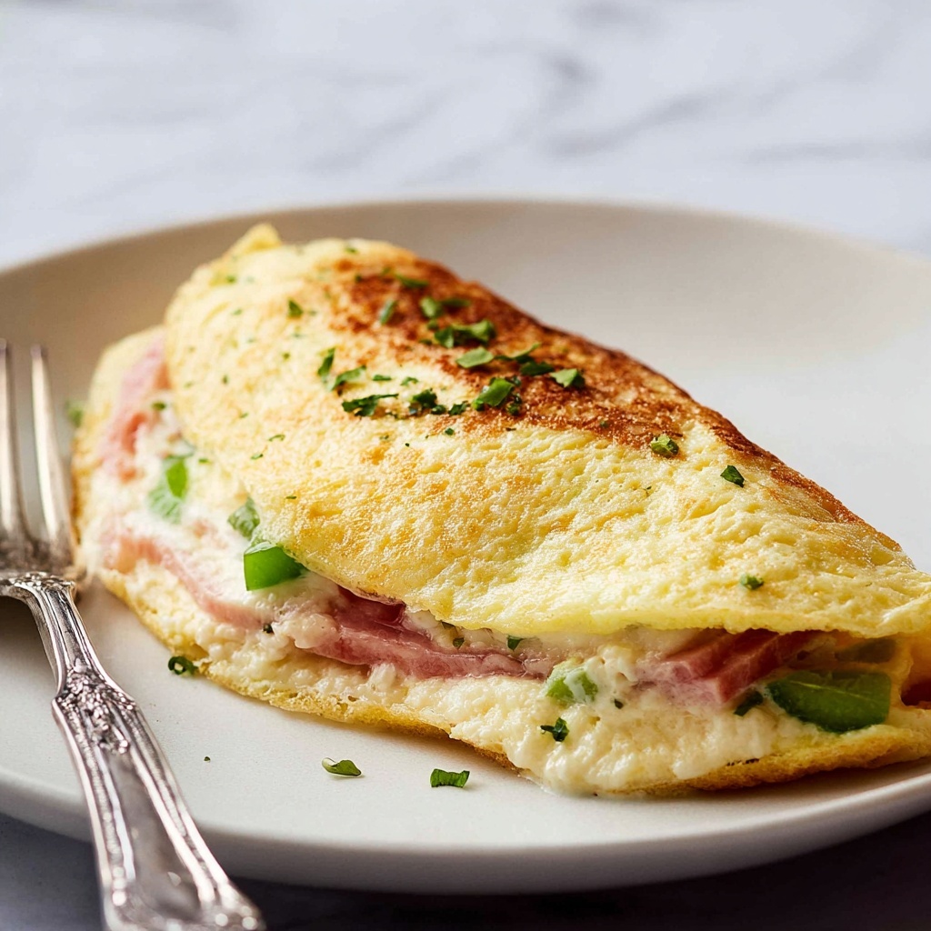 Egg White Omelette with Asparagus, Prosciutto, and Pecorino Recipe - Recipe Image