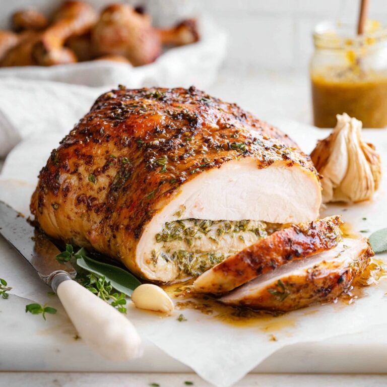 Garlic Herb Butter Roasted Turkey Breast Recipe