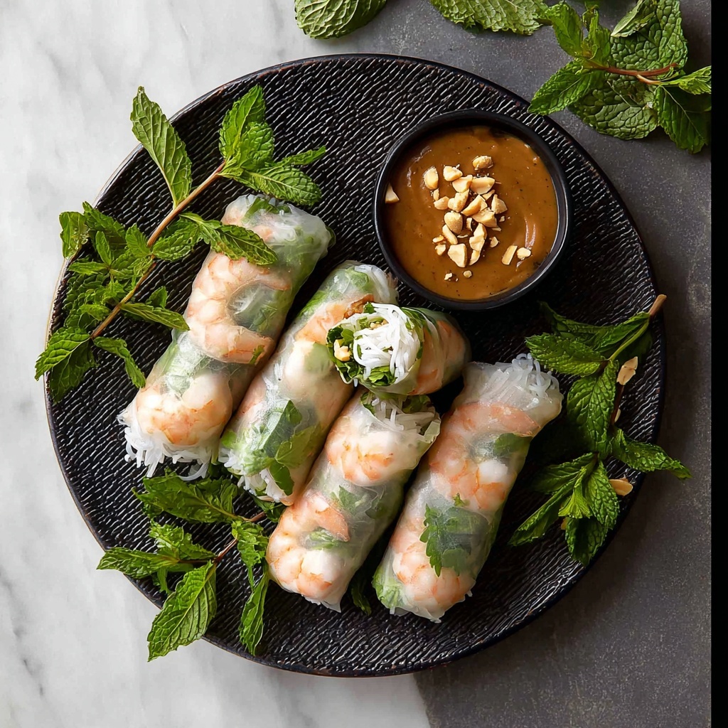 Vietnamese Rice Paper Rolls with Prawn and Fresh Herbs Recipe - Recipe Image