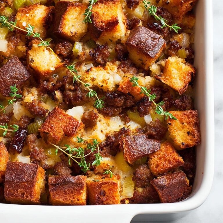 Sausage and Apple Pecan Stuffing Recipe