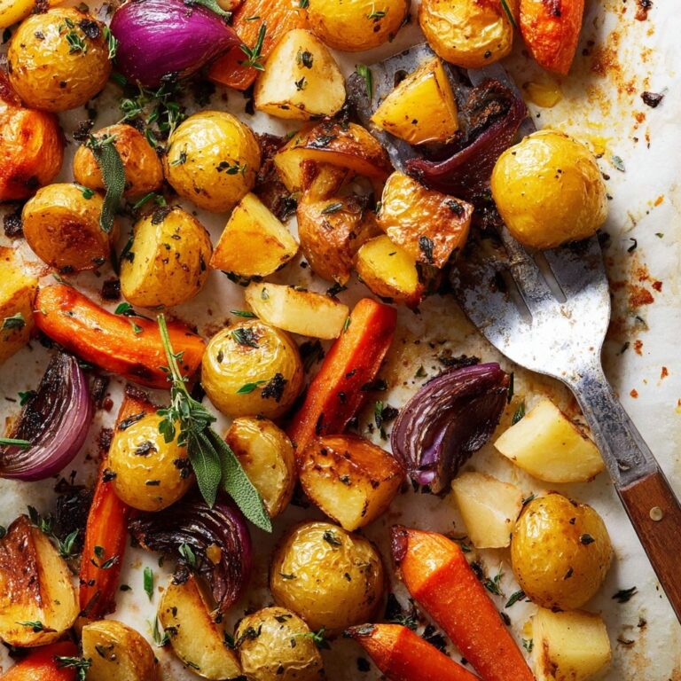 Roasted Vegetables with Garlic, Thyme, and Sage Recipe