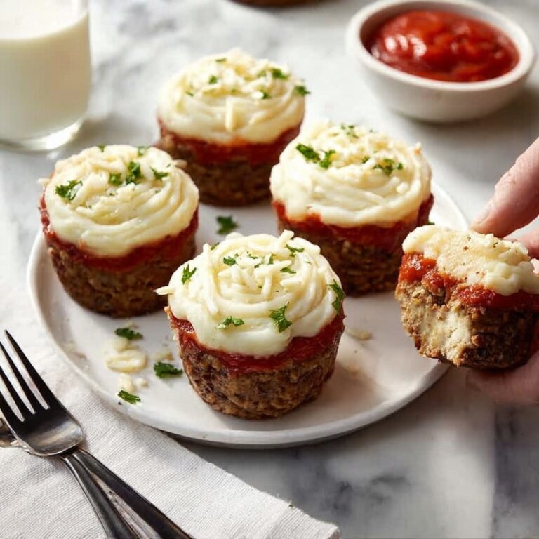 Meatloaf Cupcakes with Mashed Potato Recipe
