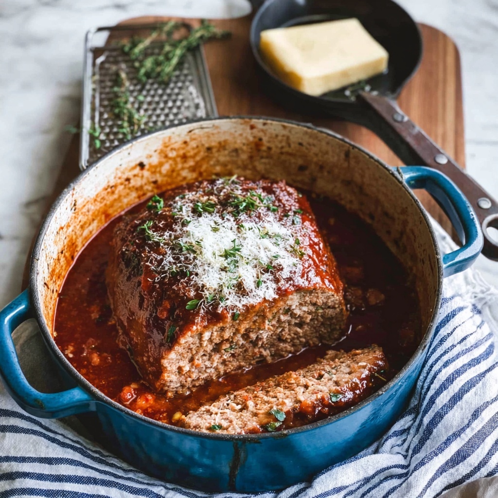 Italian Meatloaf with Marinara Sauce Recipe - Recipe Image