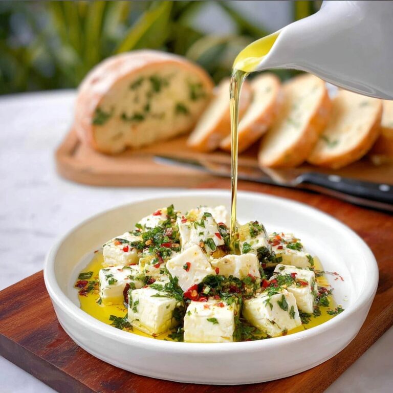 Feta Marinated with Herbs and Chilli Recipe