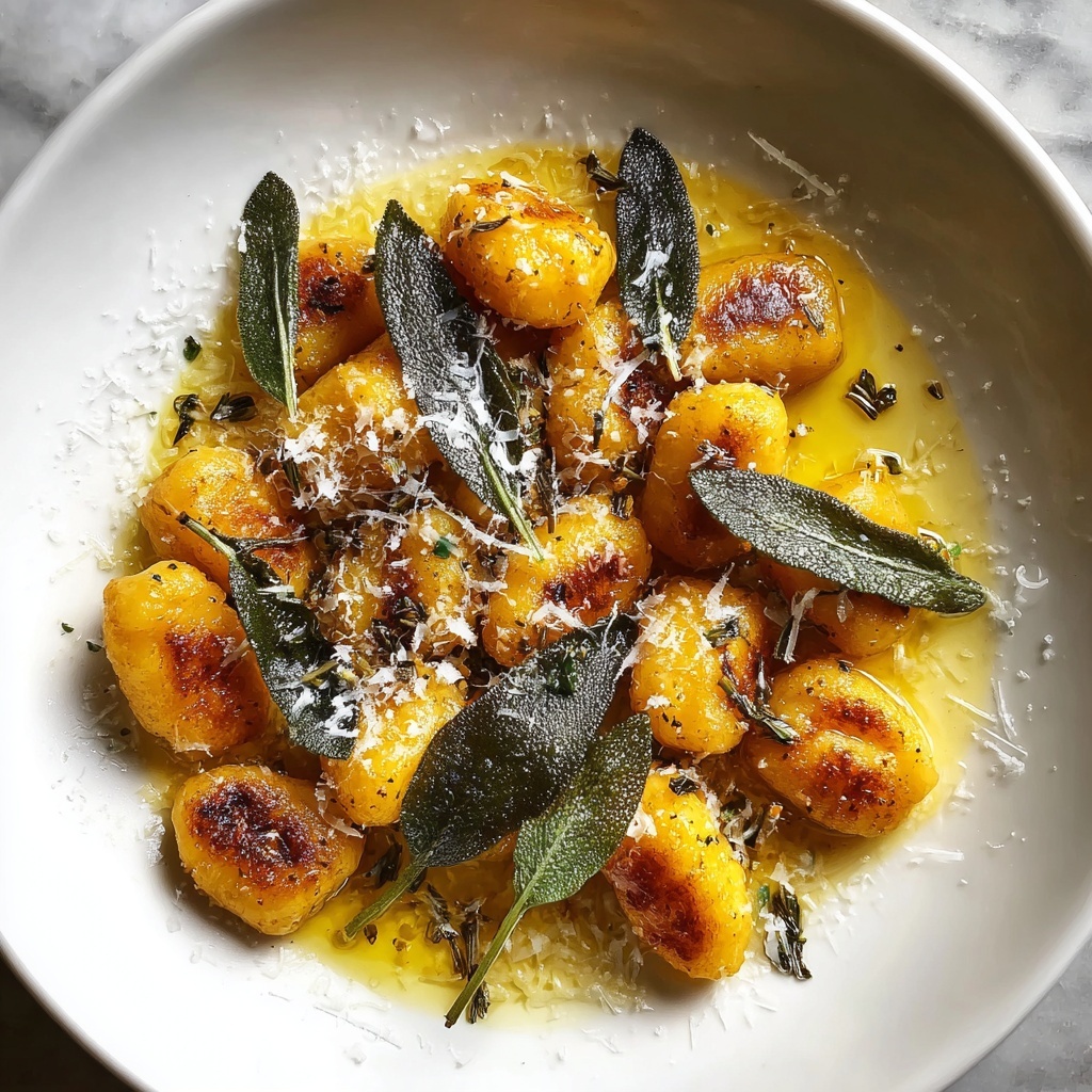 Rustic Italian Pumpkin Gnocchi with Sage Butter Recipe - Recipe Image