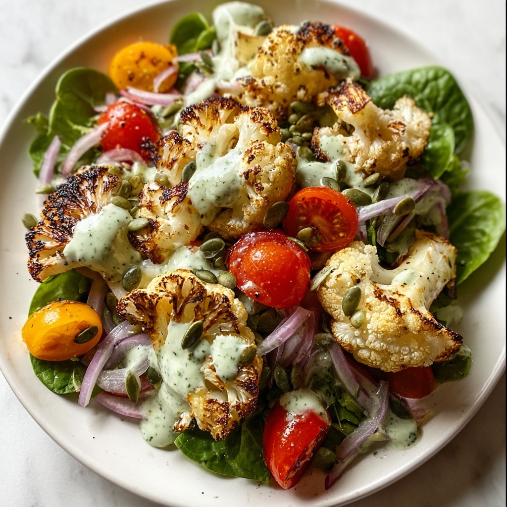 Roasted Cauliflower Green Goddess Salad Recipe - Recipe Image