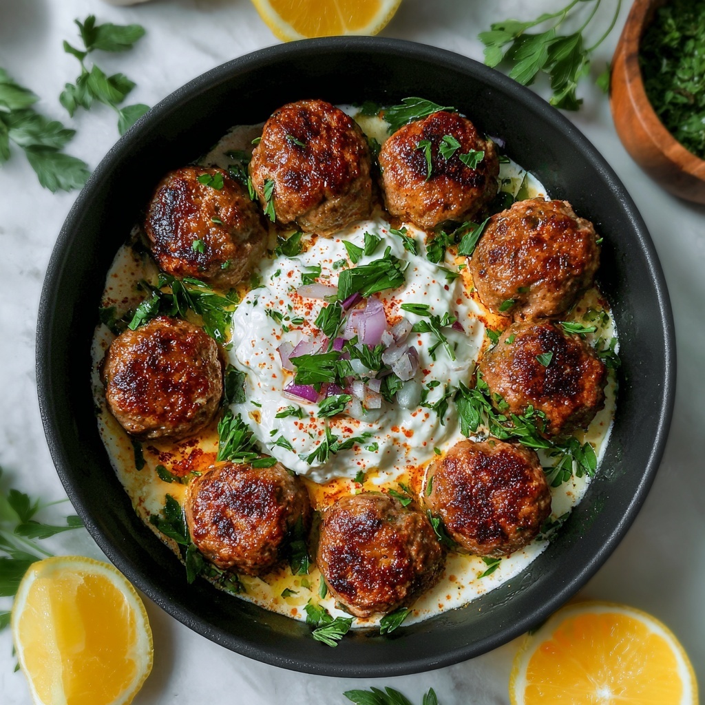 Greek Turkey Meatballs with Tzatziki Recipe - Recipe Image