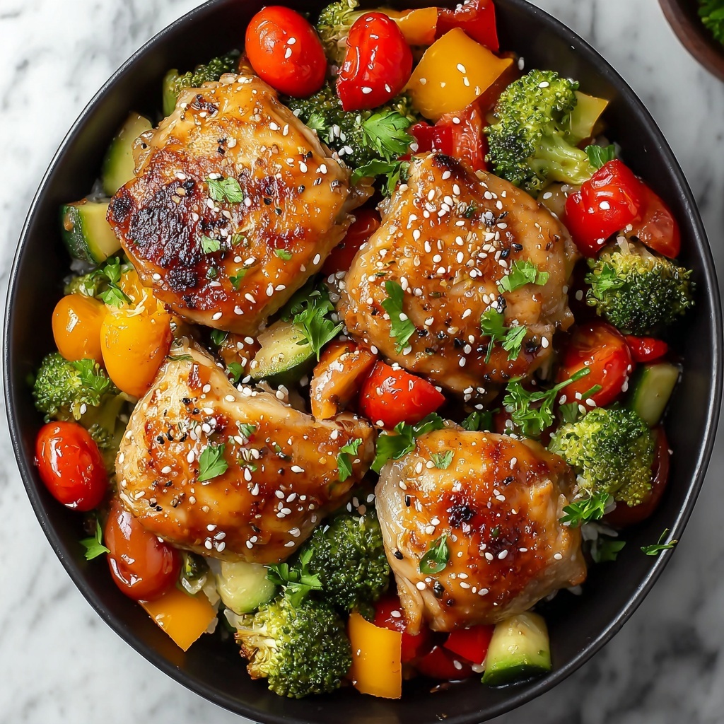 Sheet Pan Sesame Chicken and Veggies Recipe - Recipe Image