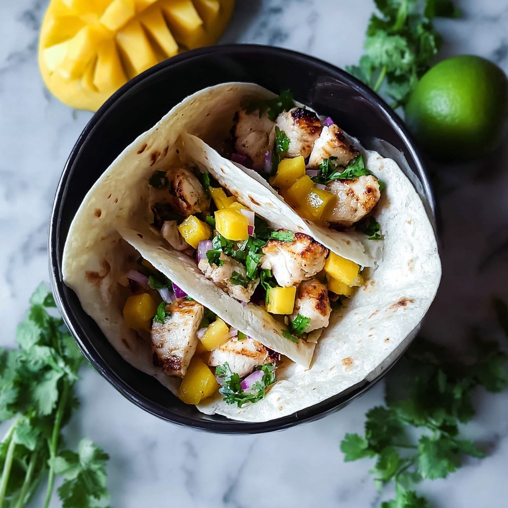 Jerk Chicken Burritos with Mango Salsa Recipe - Recipe Image