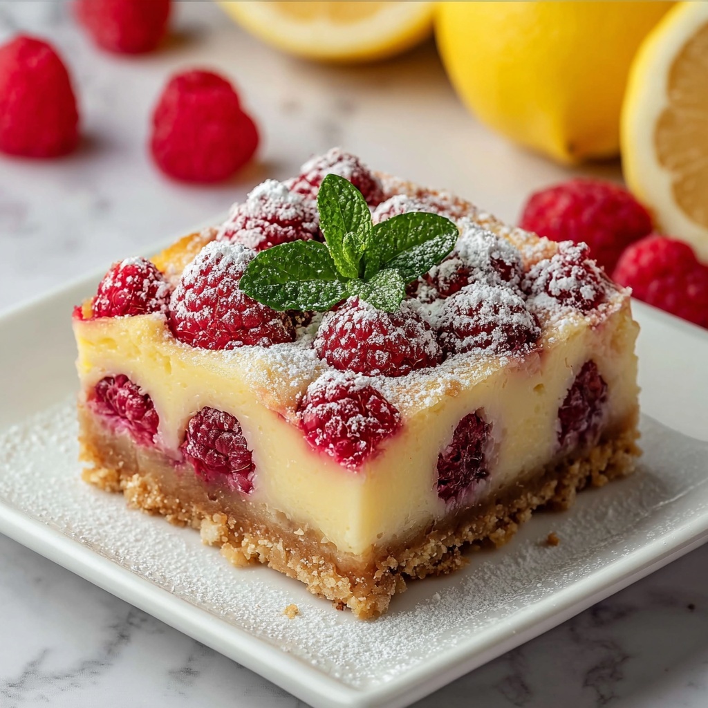Lemon Raspberry Bars Recipe - Recipe Image