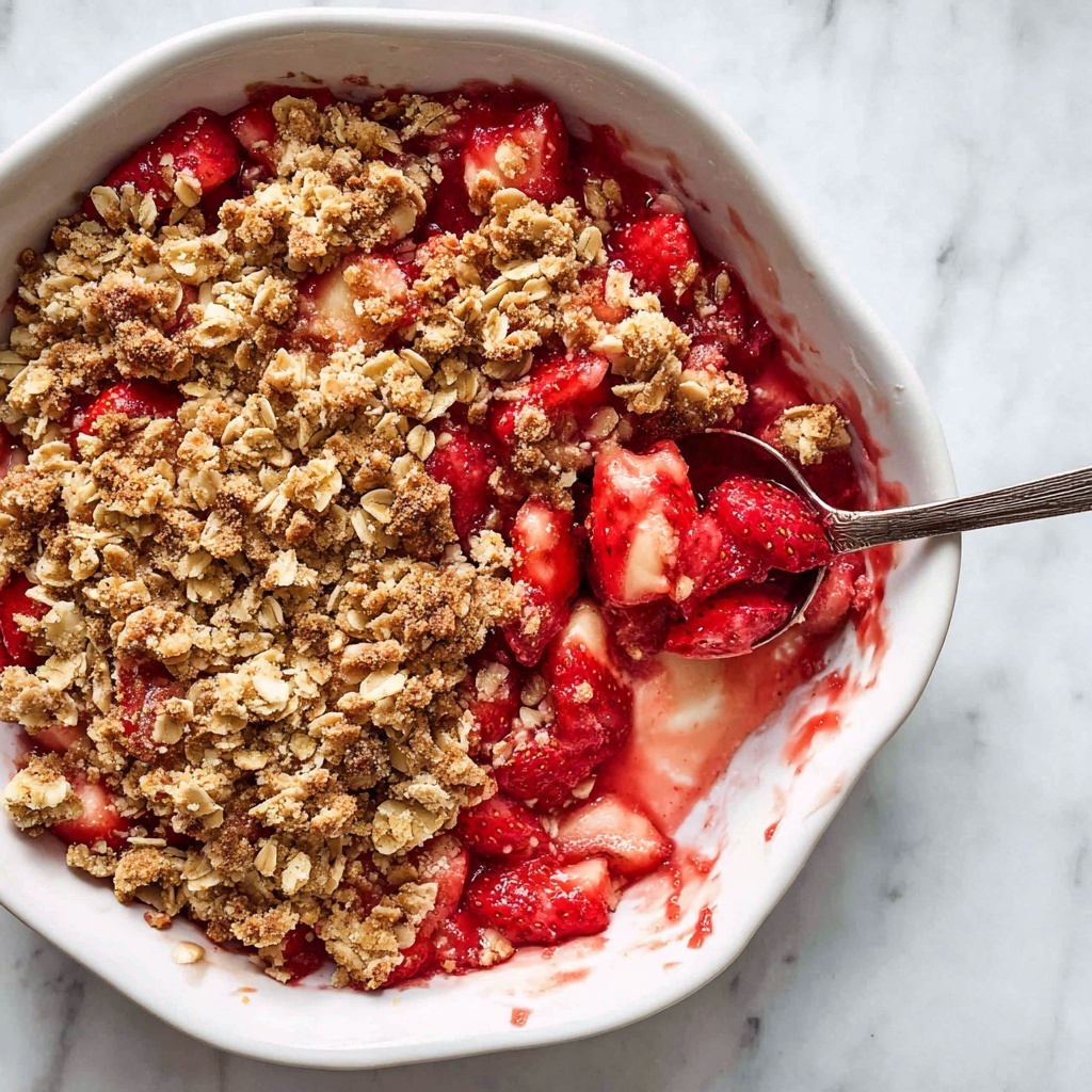 Healthier Strawberry Crisp Recipe - Recipe Image