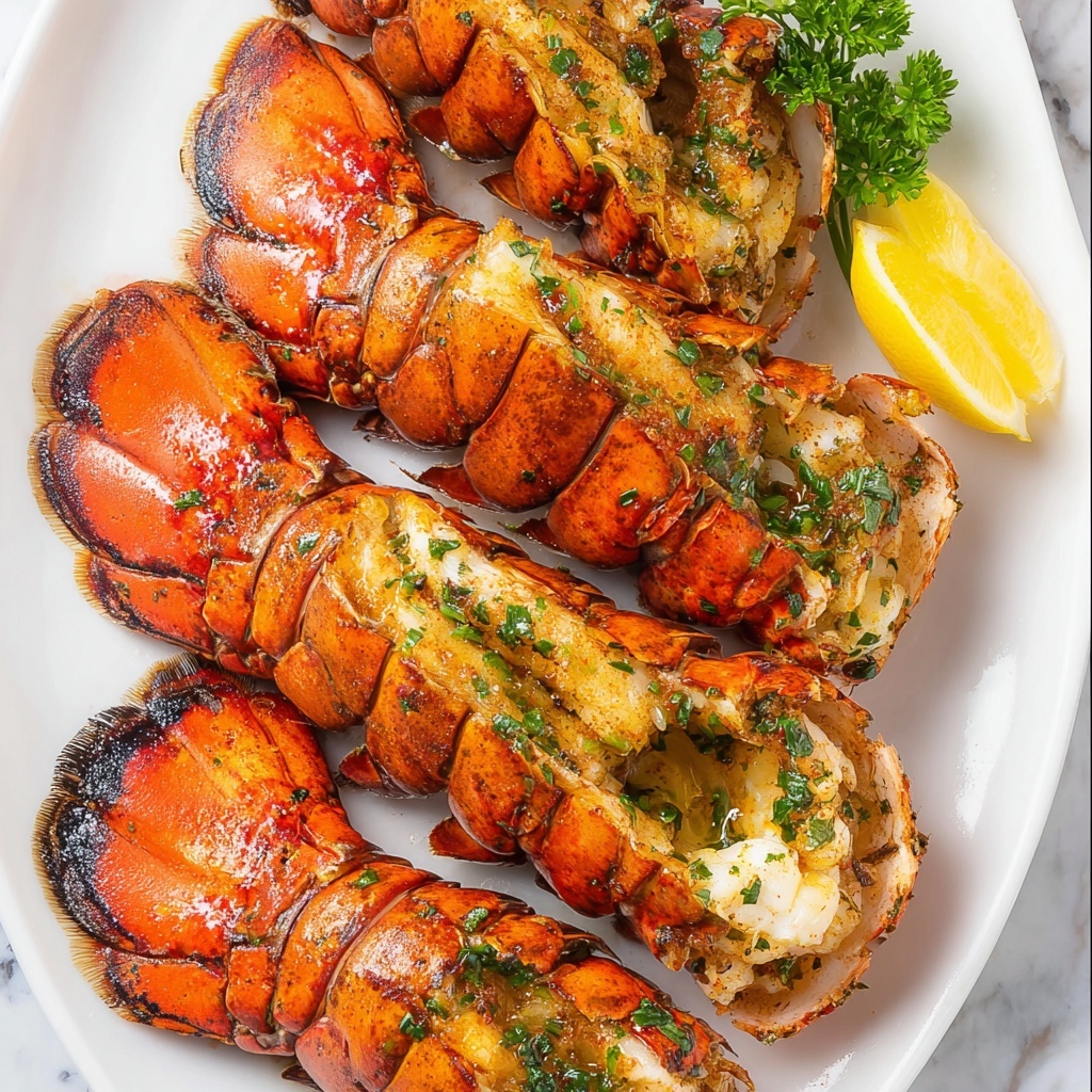 Grilled Lobster Tails with Cajun Seasoning and Herb Butter Recipe - Recipe Image
