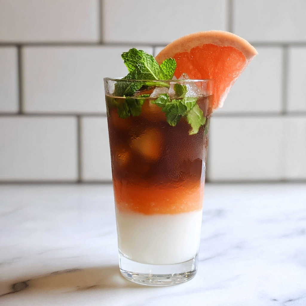 Sparkling Americano with Mint and Grapefruit Recipe - Recipe Image