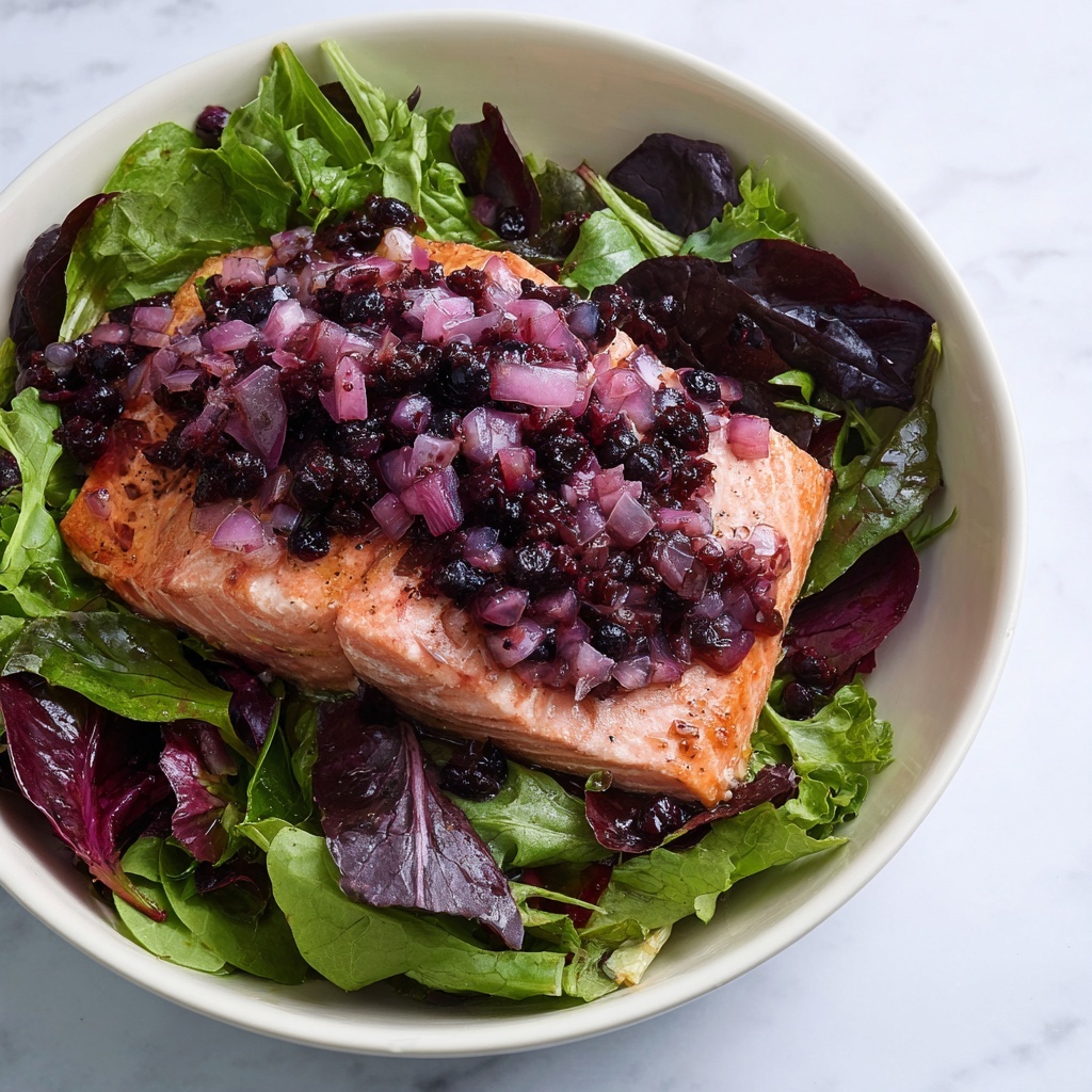Salmon with Blueberry Sauce Recipe - Recipe Image