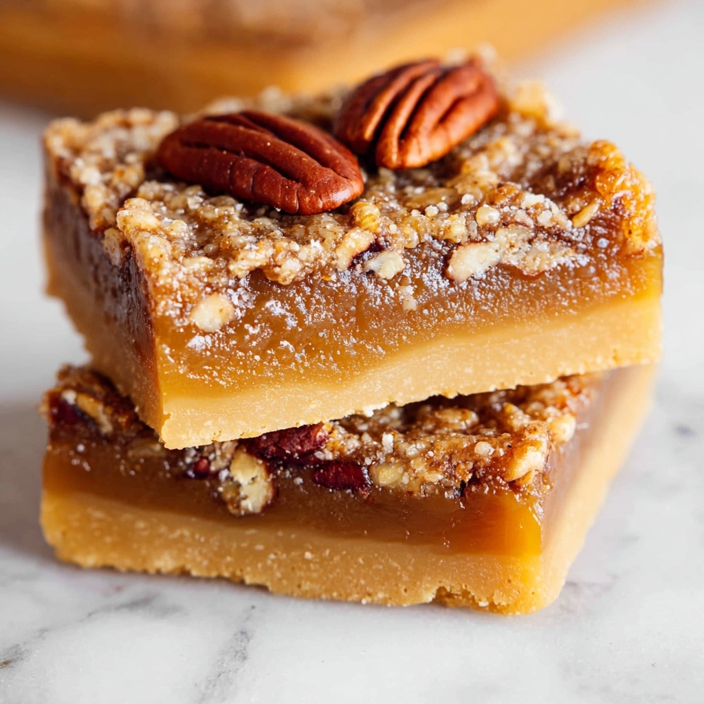 Gooey Pecan Pie Bars with Toffee Recipe - Recipe Image