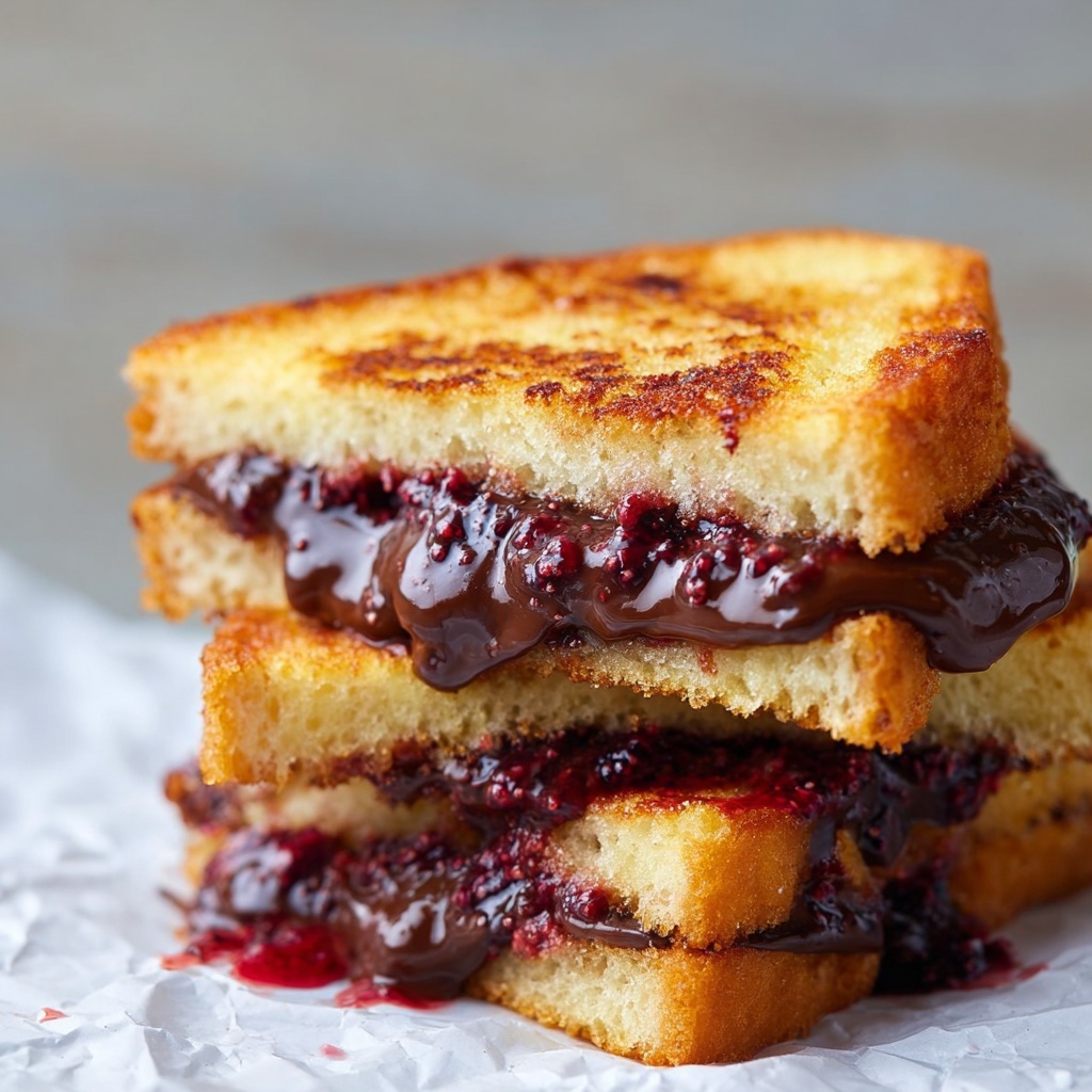 Raspberry Nocciolata Grilled Sandwiches Recipe - Recipe Image