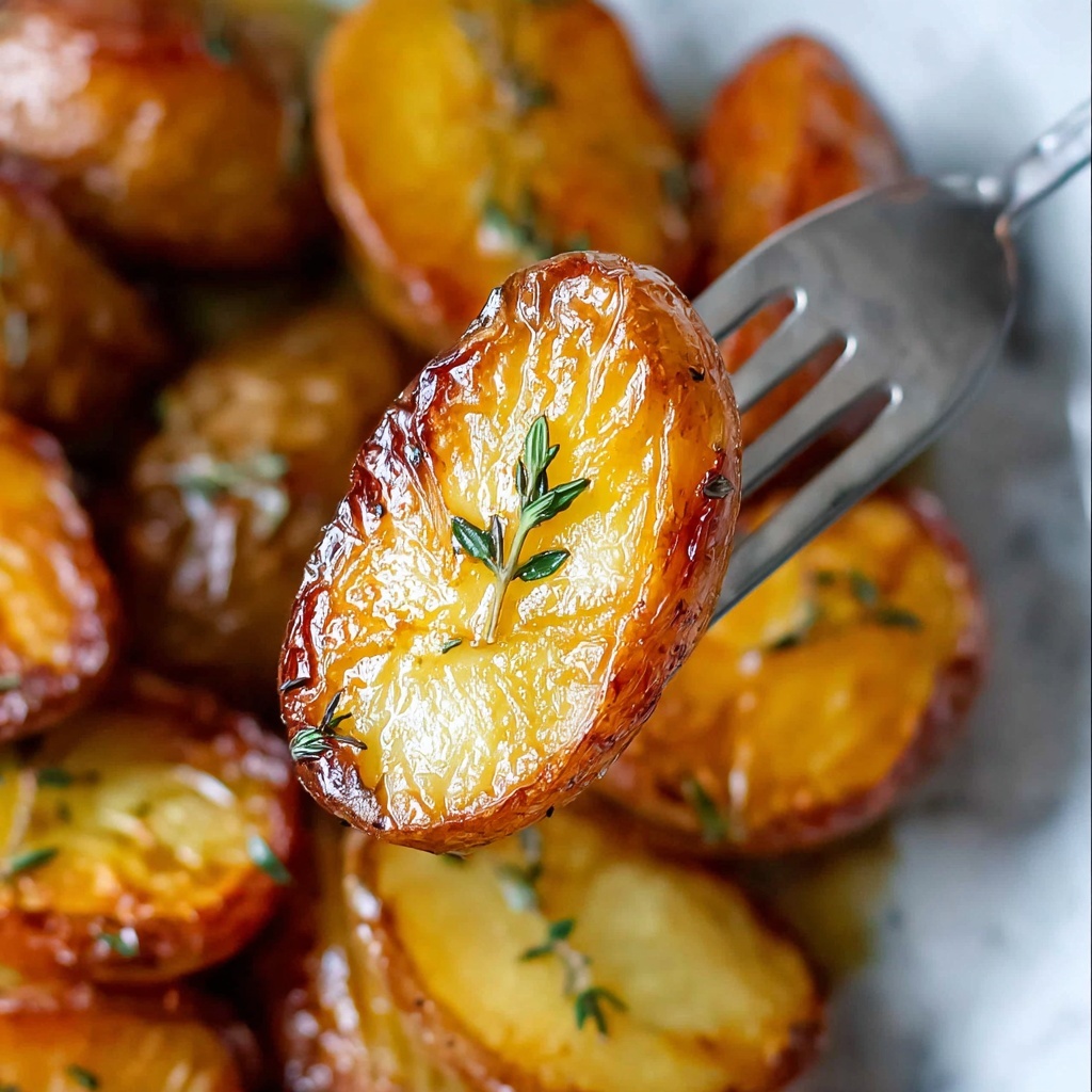Oven Roasted Red Potatoes with Garlic, Herbs, and White Wine Vinegar Recipe - Recipe Image
