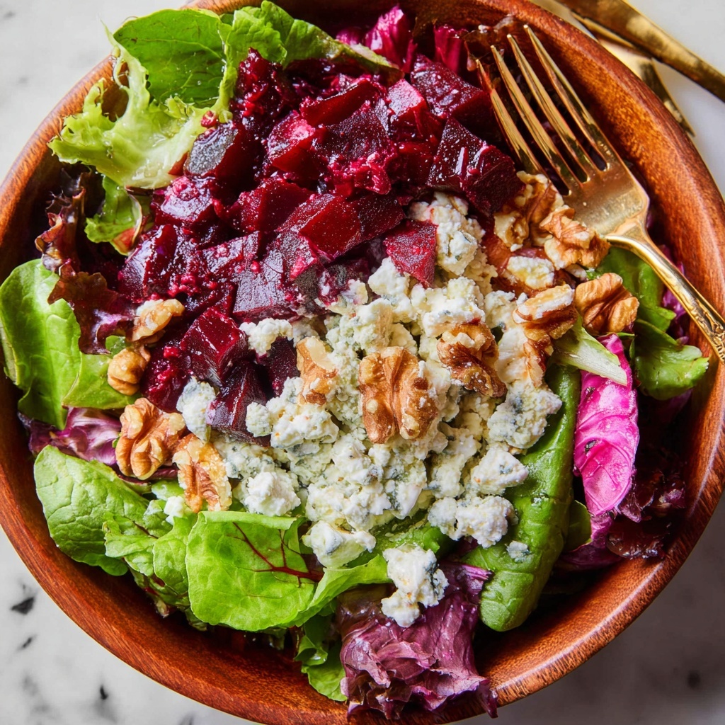 Green Salad with Feta and Beets (The Fanciest No-Chop Salad Ever) Recipe - Recipe Image