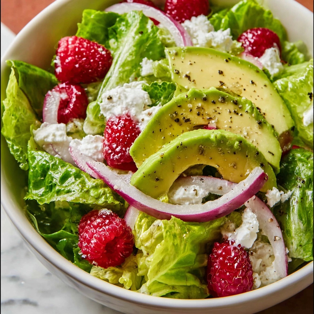 Raspberry Avocado Salad with Poppyseed Dressing Recipe - Recipe Image