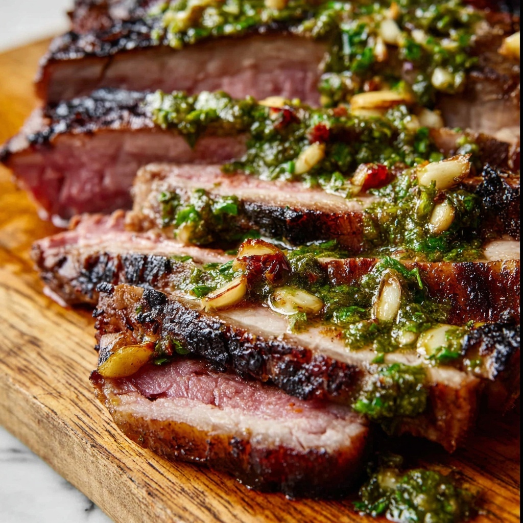 Grilled Flank Steak with Chimichurri Sauce Recipe - Recipe Image