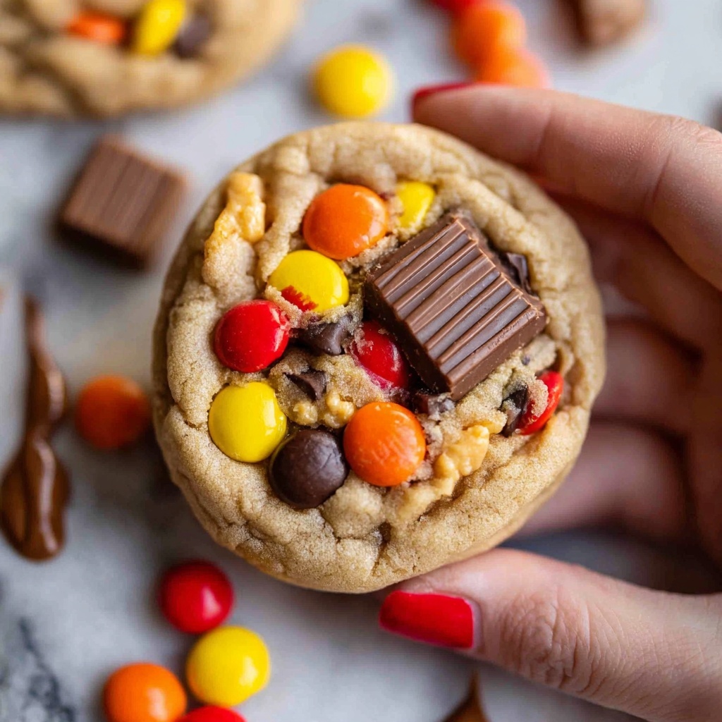 Outrageous Pretzel Reese's Peanut Butter Cookies Recipe - Recipe Image