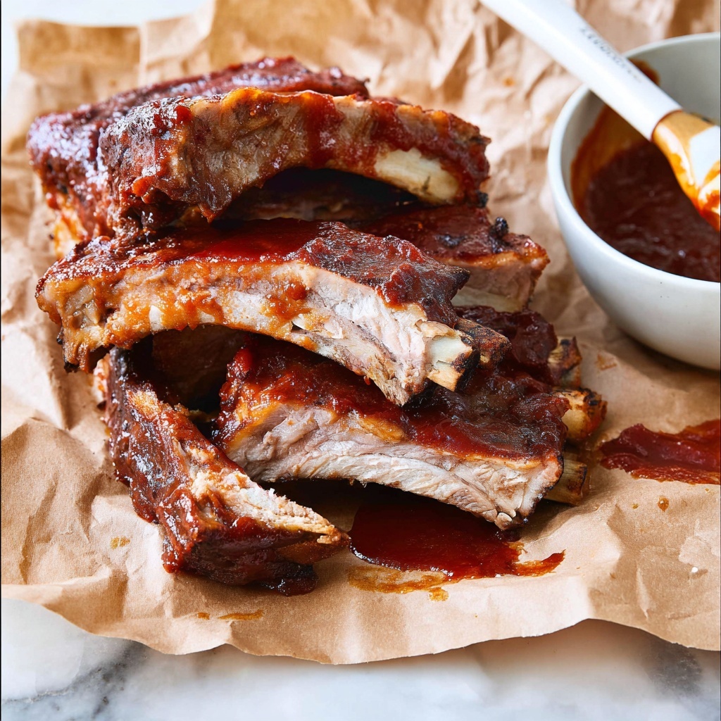 Air Fryer BBQ Ribs Recipe - Recipe Image