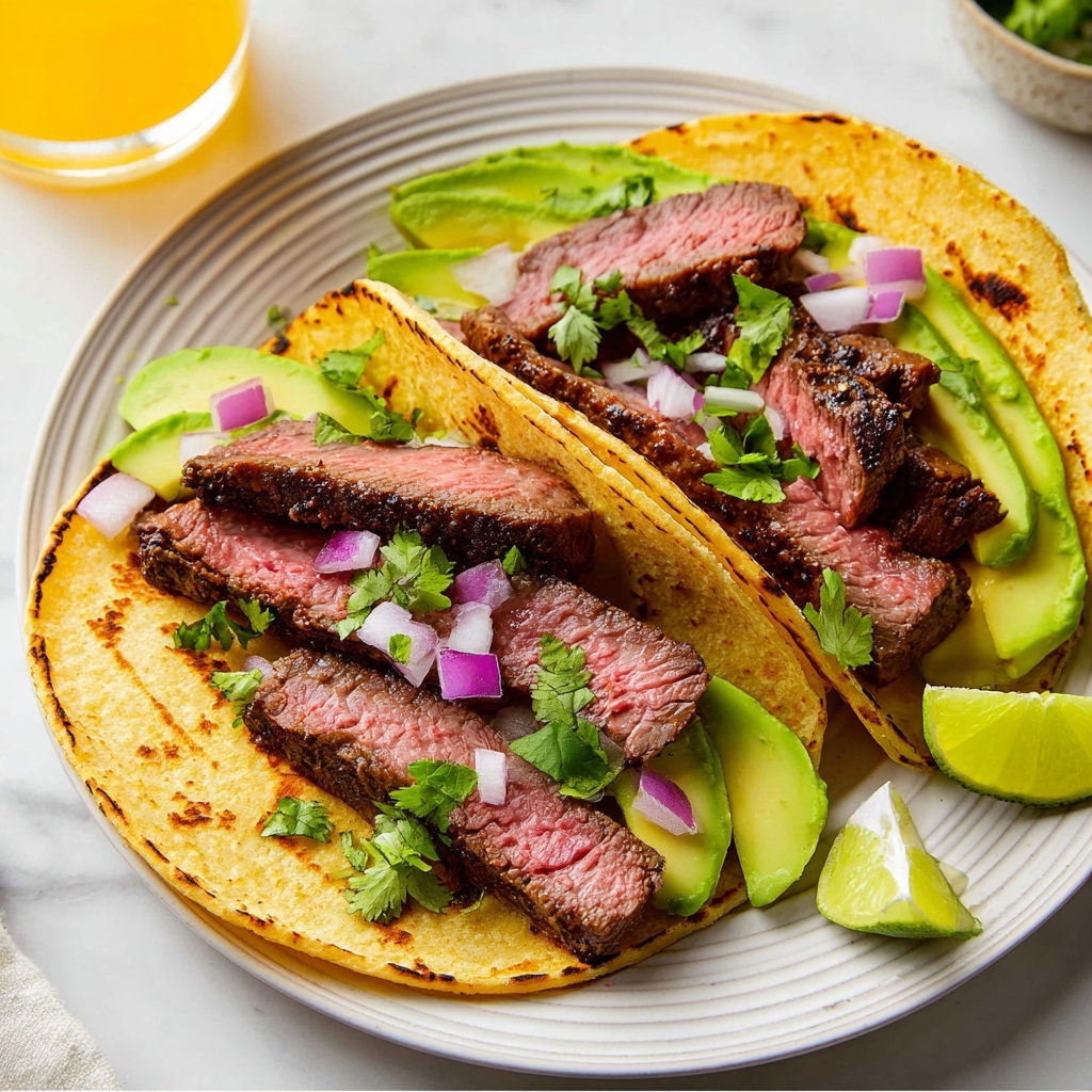 Juicy Steak Tacos with Fresh Lime and Orange Marinade Recipe - Recipe Image