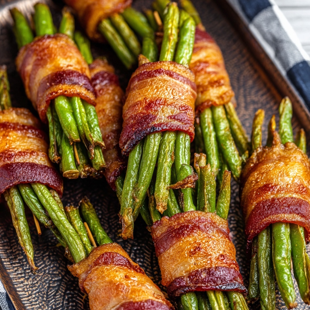 Bacon Wrapped Green Bean Bundles Recipe - Recipe Image