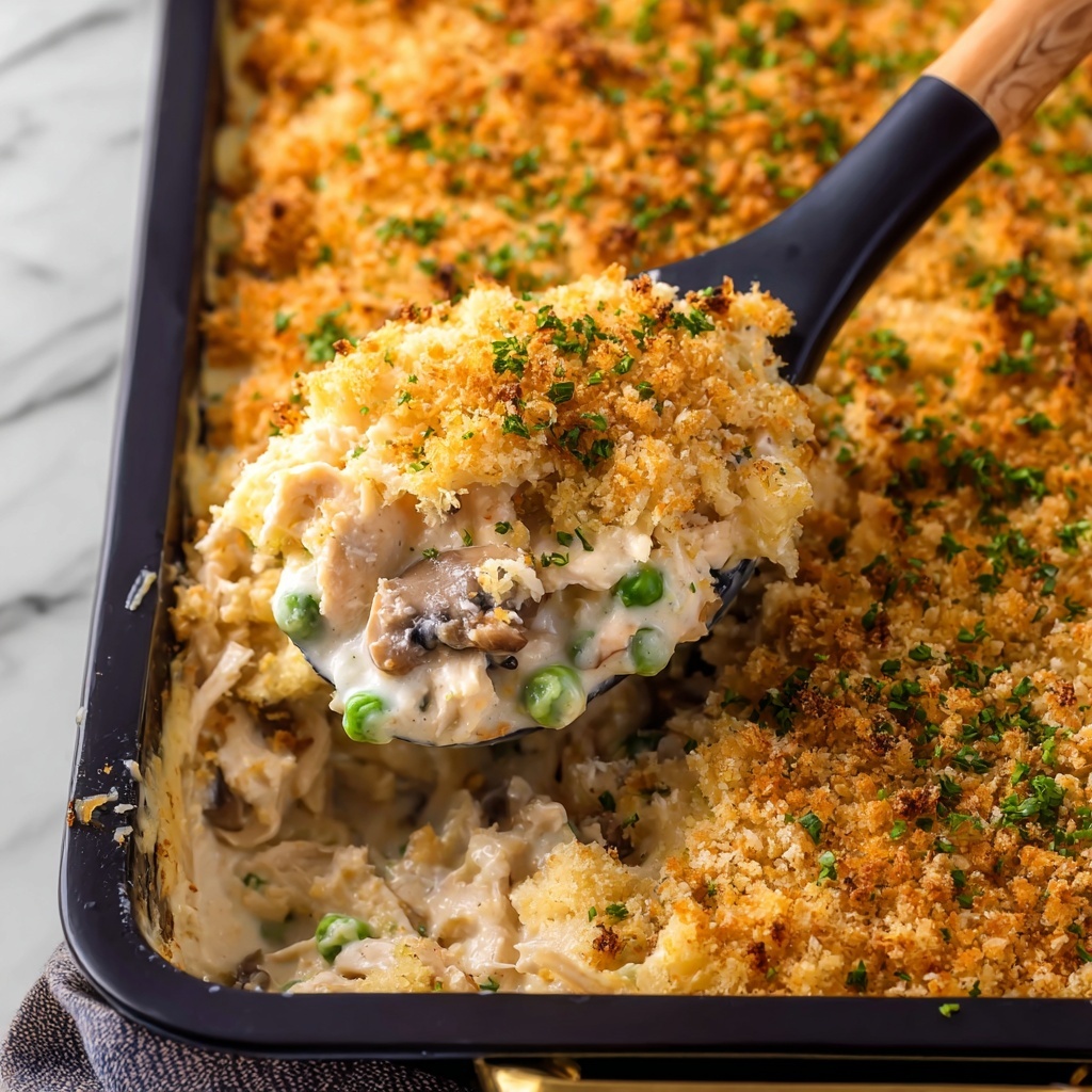 Creamy Tuna Noodle Casserole with Potato Chips and Gruyère Recipe - Recipe Image