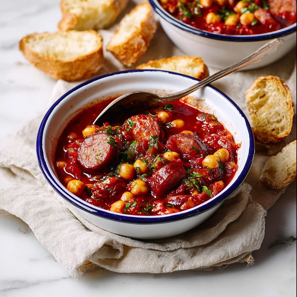 Fast Chorizo Chickpea Stew Recipe - Recipe Image
