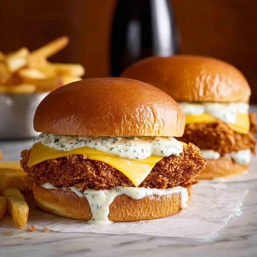 Homemade Baked Filet-O-Fish Burger with Dill Tartar Sauce Recipe - Recipe Image