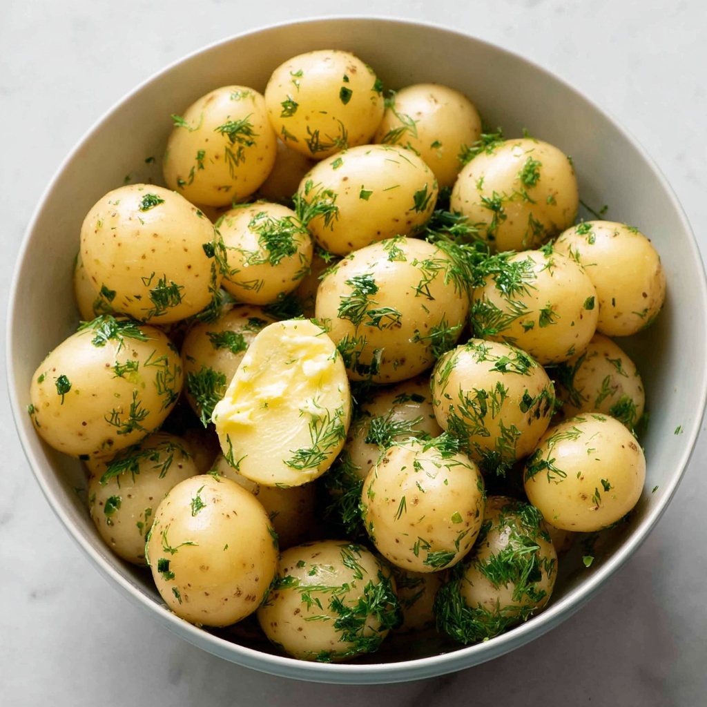 Baby Potatoes with Butter and Fresh Herbs Recipe - Recipe Image