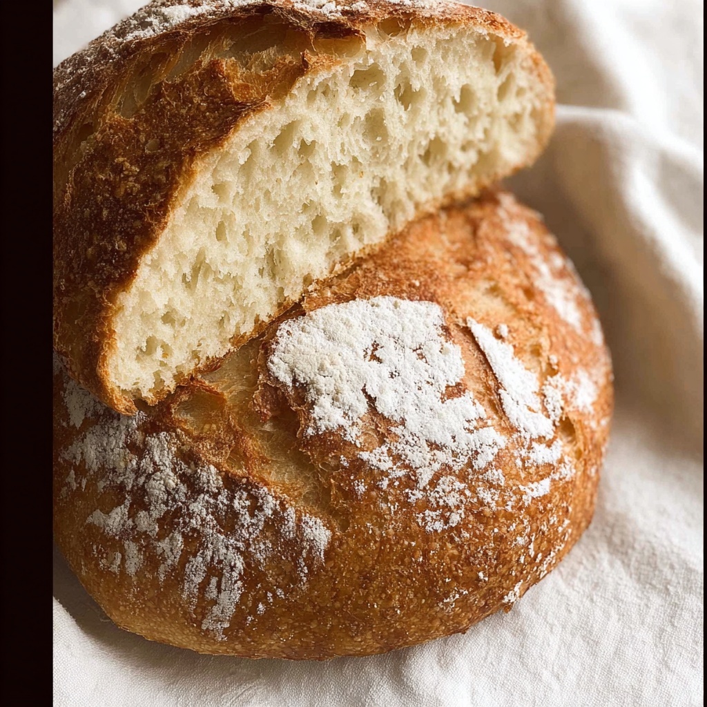 World's Easiest No-Knead Artisan Yeast Bread Recipe - Recipe Image