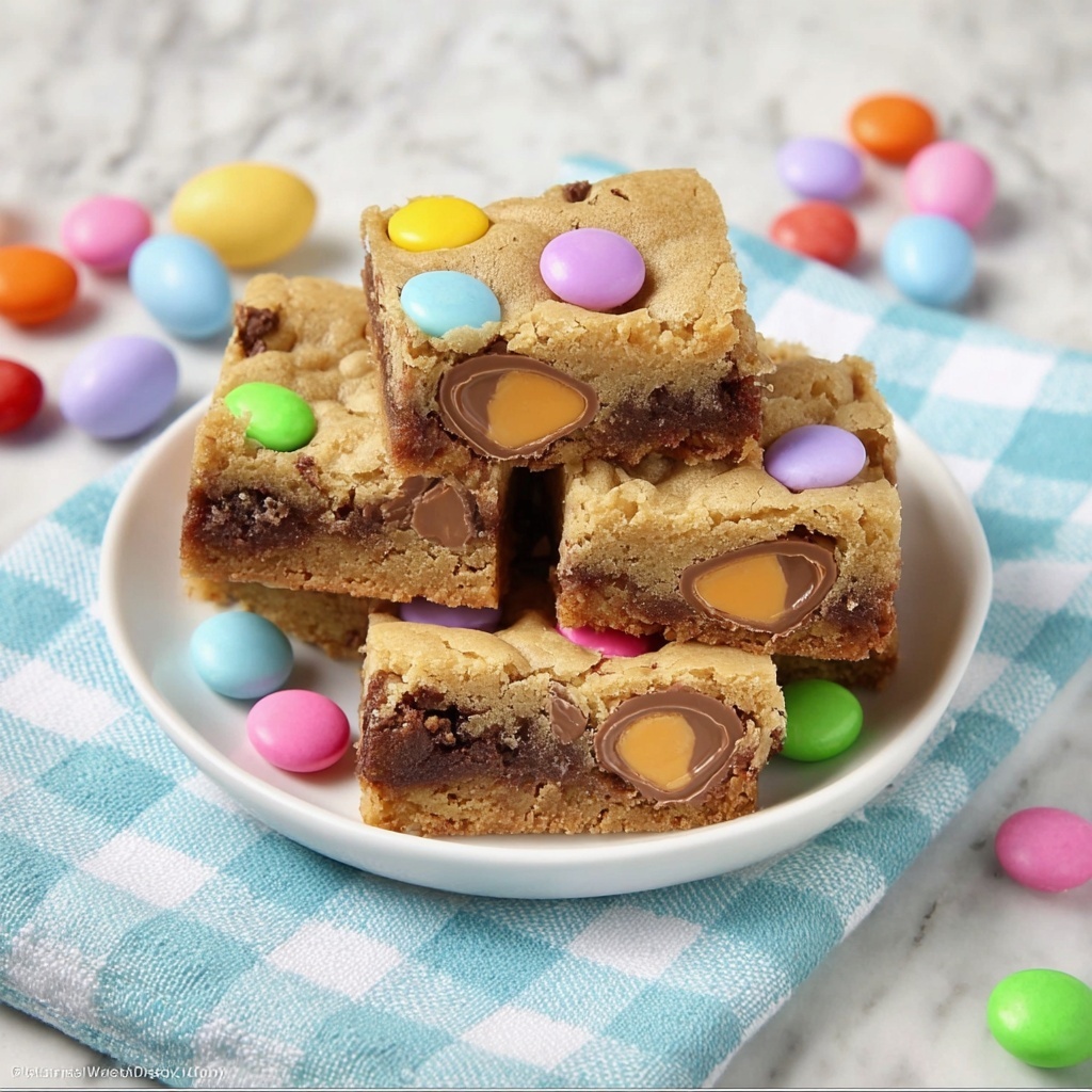 Chocolate Chip Cadbury Egg Bars Recipe - Recipe Image