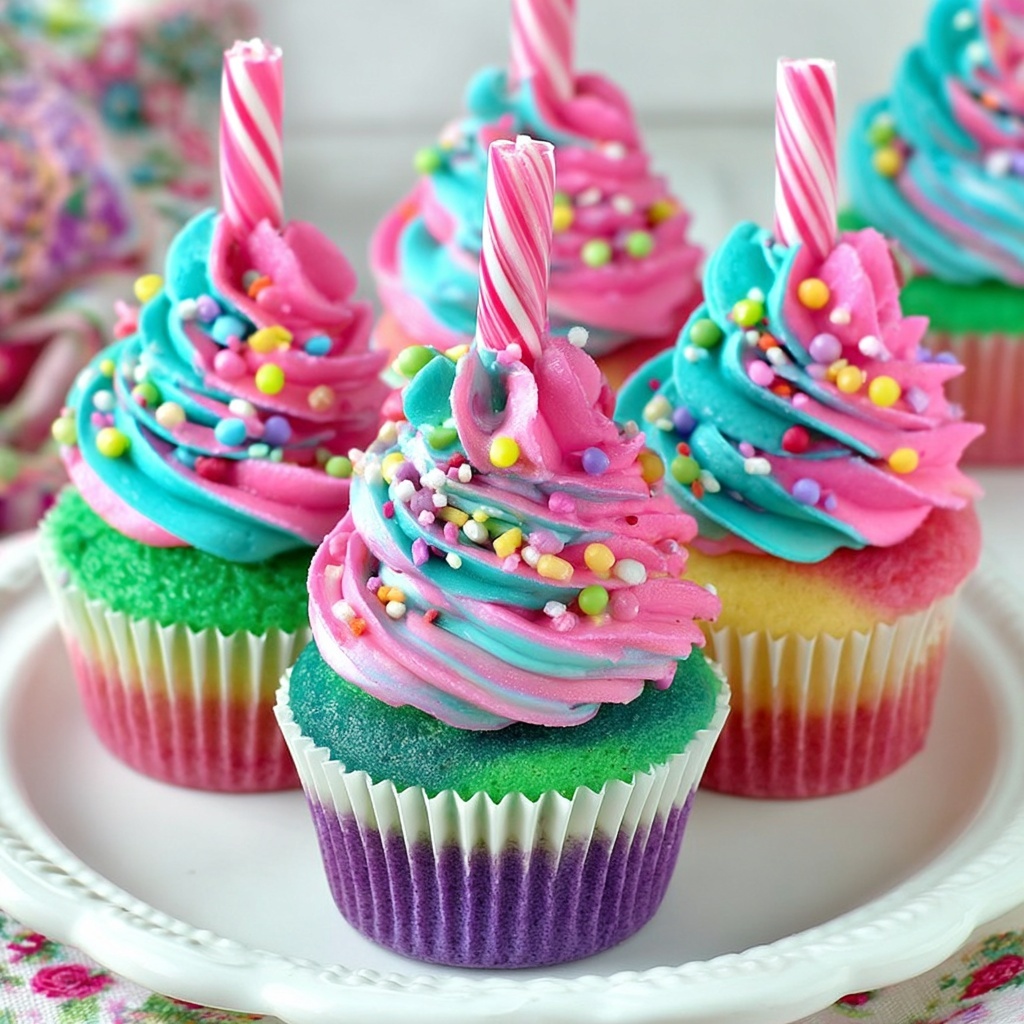 Unicorn Cupcakes Recipe - Recipe Image