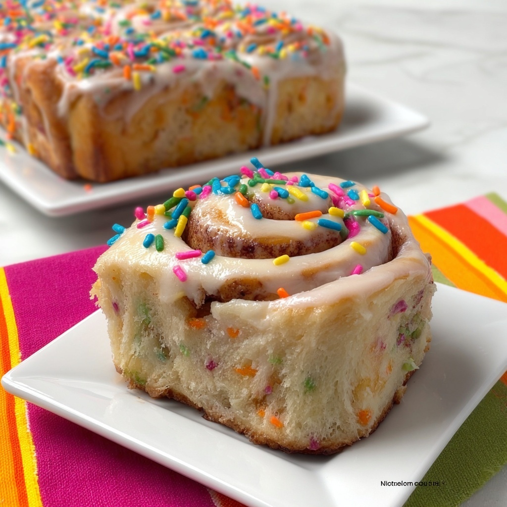 Funfetti Cinnamon Rolls Recipe - Recipe Image