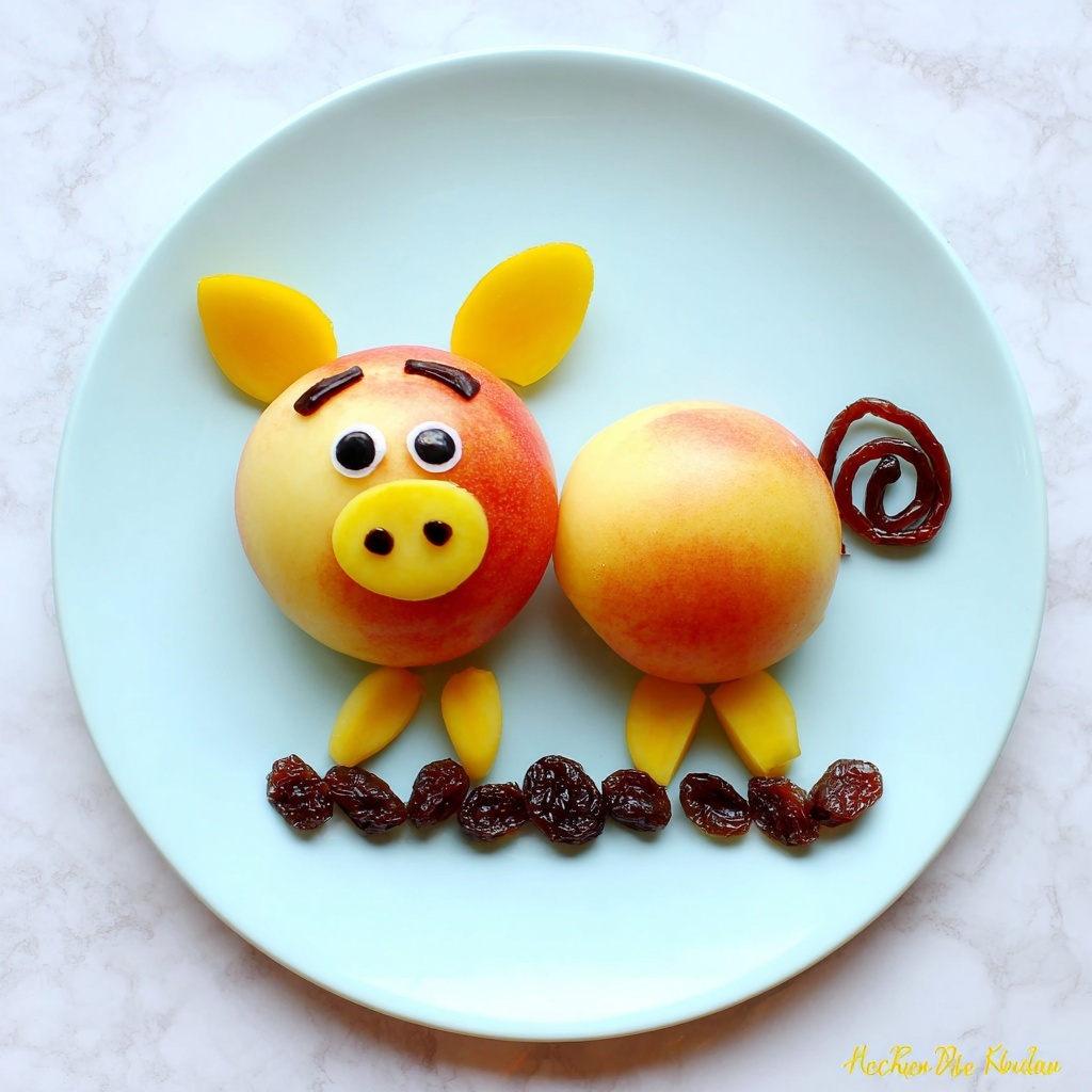 Peachy Pig Fruit Snack Recipe - Recipe Image