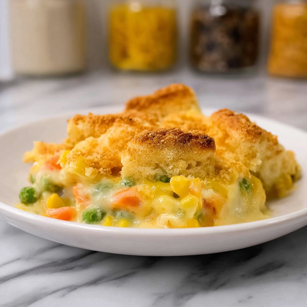 Chicken Pot Pie with Biscuits Recipe - Recipe Image