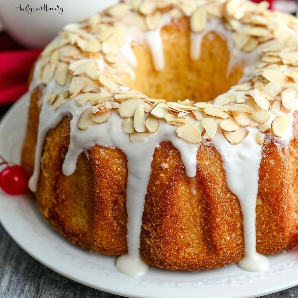 Cherry Almond Bundt Cake Recipe - Recipe Image