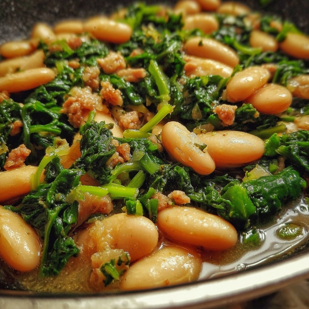 Creamy Spinach and White Beans: Your New Favorite Quick Meal Recipe - Recipe Image