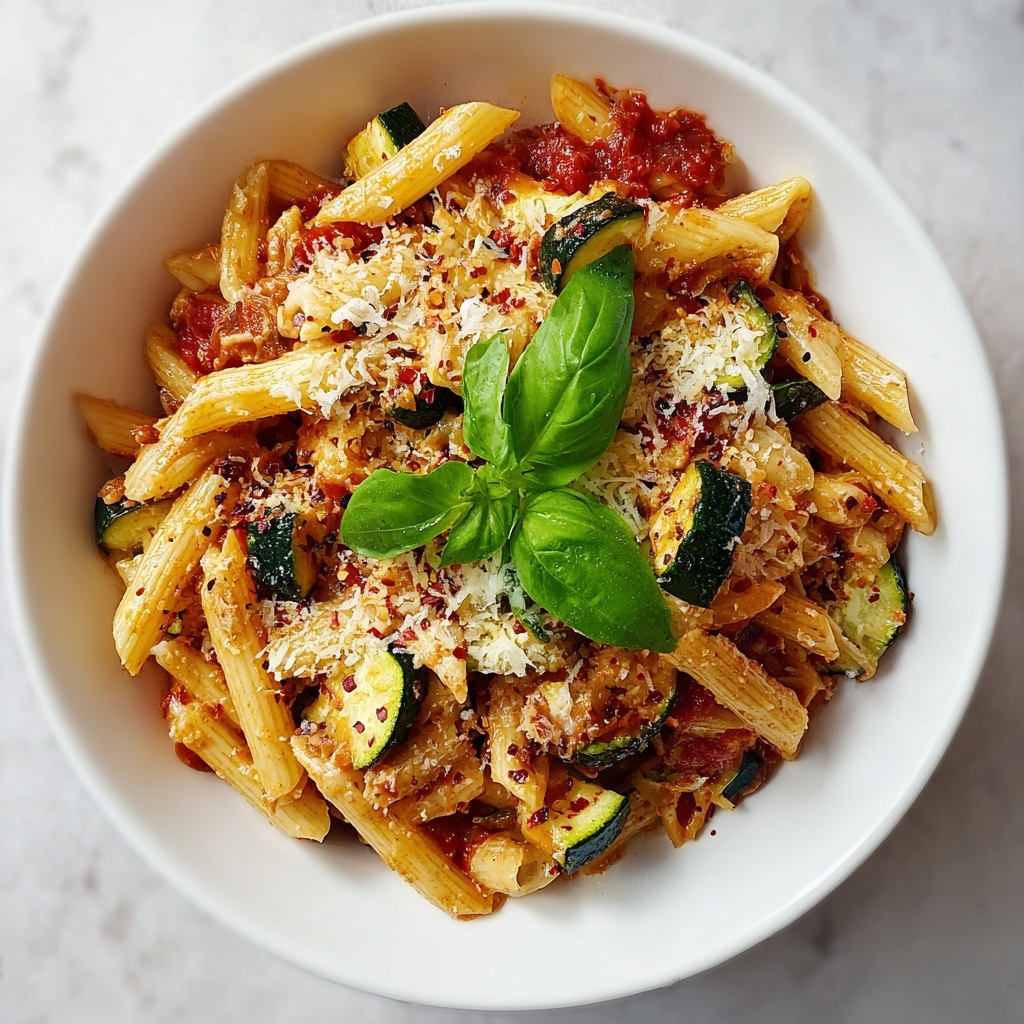 Tomato Zucchini Pasta Recipe - Recipe Image