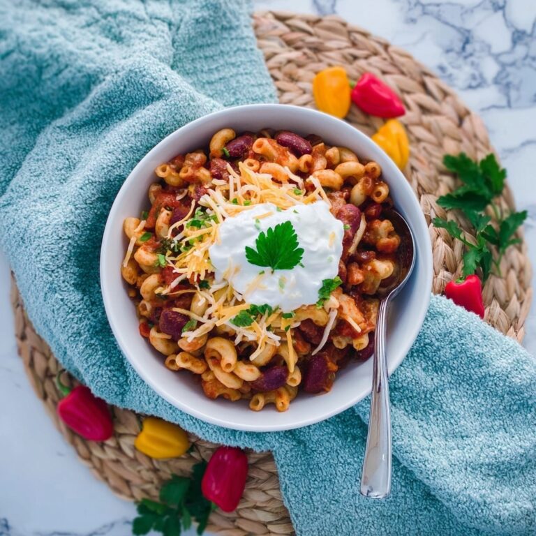 Slow Cooker Chili Mac with Cheddar and Kidney Beans Recipe