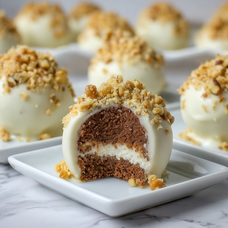 Carrot Cake Balls with White Chocolate and Walnuts Recipe