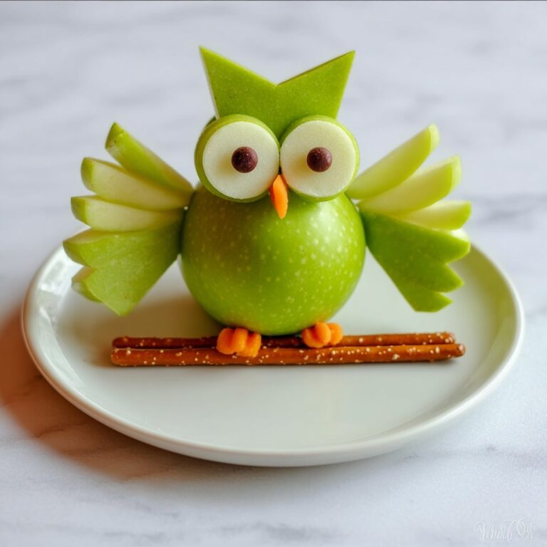 Apple Owl Fruit Snack Recipe