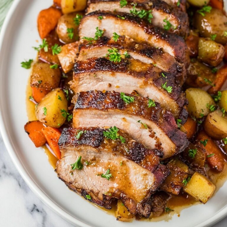 Cast Iron Pork Roast with Rum and Spices Recipe