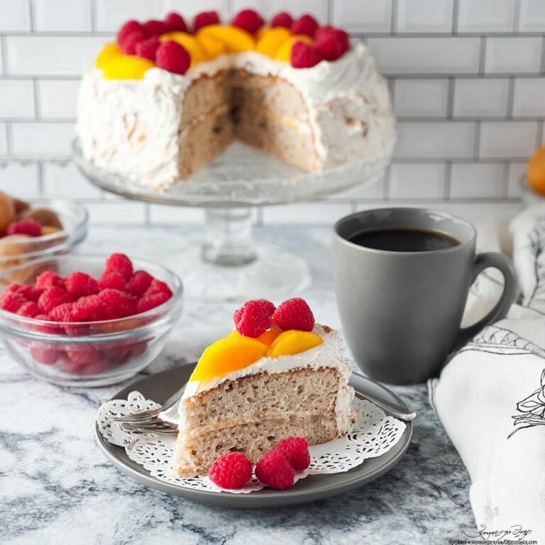 Peach and Raspberry Cheesecake Recipe