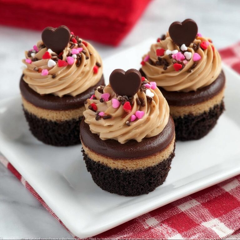 Valentine Mini Chocolate Cheesecake Recipe