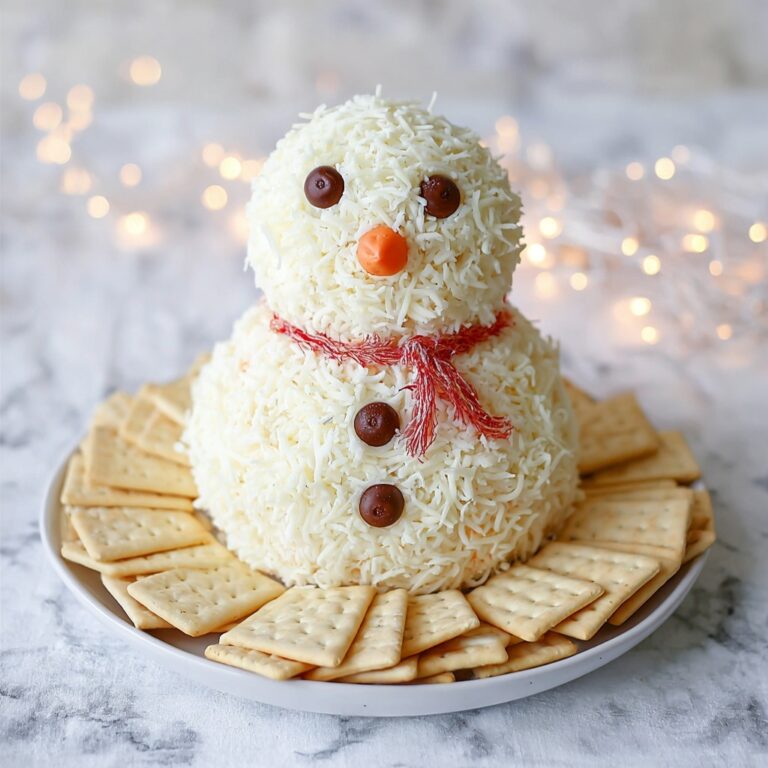 Snowman Cheese Ball Recipe